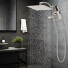 Hibbent All Metal CUPC Certified 12'' Rainfall Shower Head, Dual