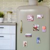 7 motif magnets with flower motifs, natural magnets, spring, summer,
