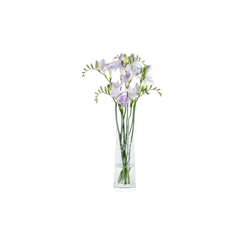 Dartington Crystal Bloom Tall Lavender Vase