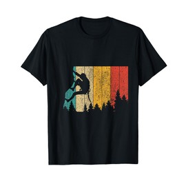 Vintage Rock Climbing Bouldering Design For Mens T-Shirt