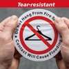 150 PCS Do Not Hang from Fire Sprinkler Sign,3 inch