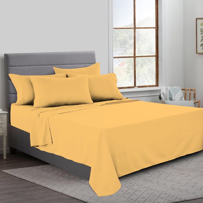 MistyMorning Flat Sheet, Soft & Premium quality Bedding & Linen,