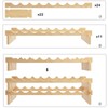 SogesHome Wine Rack Wood Storage Rack Stand, 120 Bottles Holder,