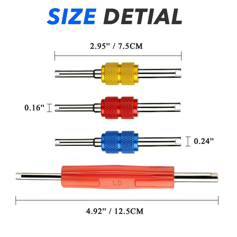 ROSY PIXEL Diking R134A R12 A/C HVAC Air Conditioner Schrader