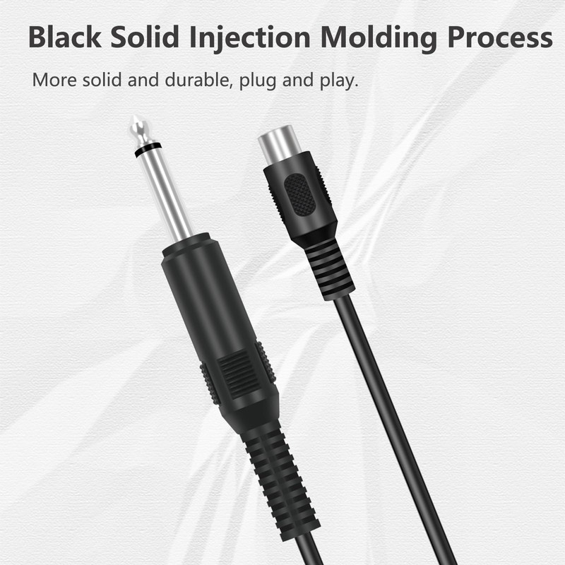 Bolvek RCA to 6.35mm 1/4 inch, 6 FT RCA Female