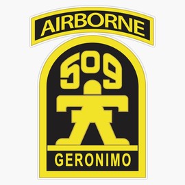 HOF Trading 509Th Airborne Infantry Regiment Vinyl Sticker Waterproof Decal Laptop Wall Window Bumper Sticker 5"