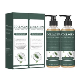 Pureasy Collagen Lifting Body Oil, Skin Firming, 2 Pack, 7 Fl Oz
