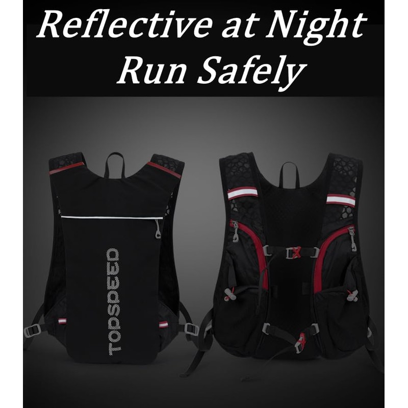 Hydration Backpack 5L (Black + 2L Bag, 5L)