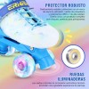 WEHOGAR Patines De 4 Ruedas Ajustables Para Niños Y Niñas,