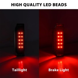 SAUTVS Ranger Tail Lights, Smoked Black LED Taillights Rear Brake Stop Lamps for Polaris Ranger 570 Full Size XP 900 1000 GENERAL 1000 2015-2020 Accessories(2PCS, Replace #2412774)