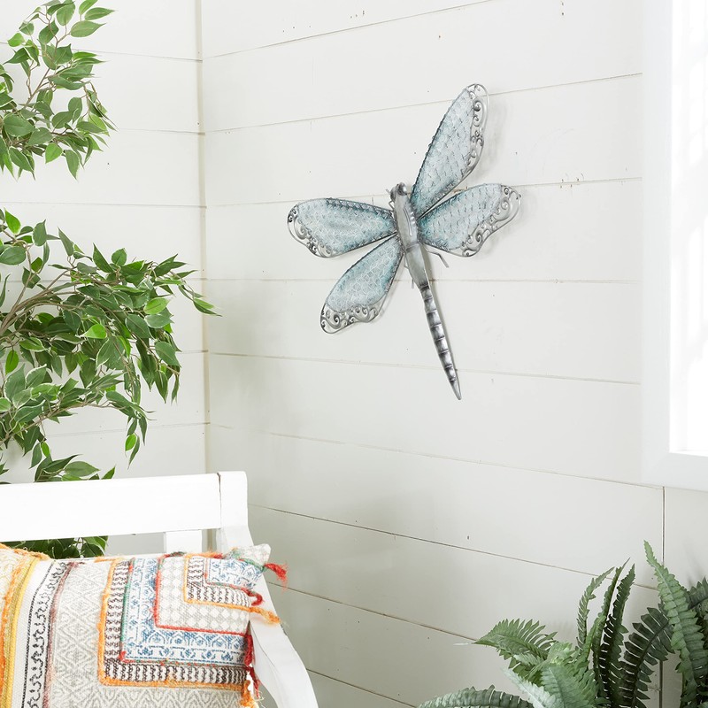 Deco 79 Metal Dragonfly Home Wall Decor Indoor Outdoor Wall