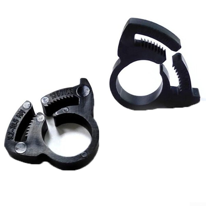 40 Pcs Double Grip Plastic Hose Clamp Setφ16mm Adjustable Snap