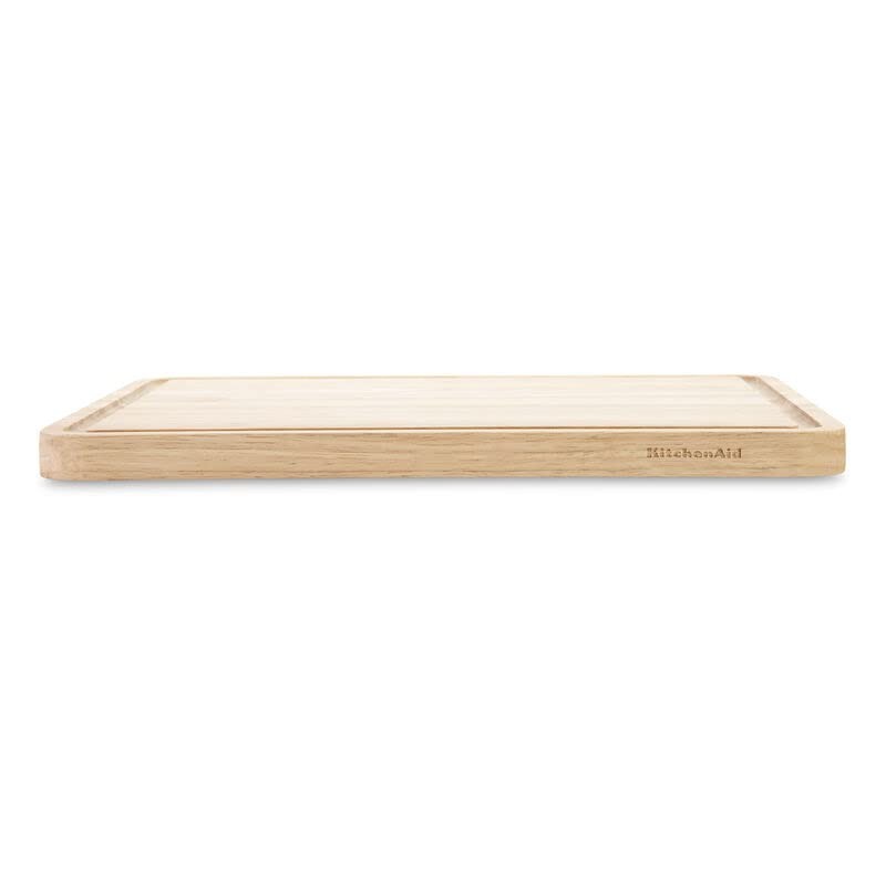 Kitchen Aid Classic Rubberwood Cutting Board with Perimeter Trench, Reversible