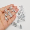 Wzenclave 50 Pcs Shelf Support Peg Clear Plastic Shelf Holder