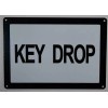 BUILDINGSIGNS.COM Key Drop Sign (White, Rust Free , 7x10)--REF24-1
