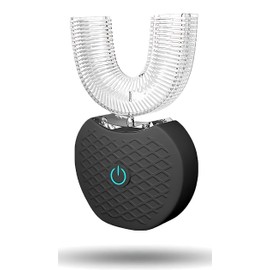 Automatic Toothbrush U Shaped Toothbrush for Adults 360° - Ultrasonic U-Electric Toothbrushes for Teeth Whitening - Wireless Charging & LED Light - Waterproof IPX7