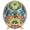 Toothpick Holder Retro Metal Peacock Egg Shape Portable Multifunctional Storage