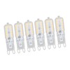 6pcs G9 LED Bulb 5W Transparent Cover 22LED Dimmable G9
