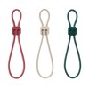 MUJI NDF96A3A Locking Elastic Band Set of 3 Colors, Red,