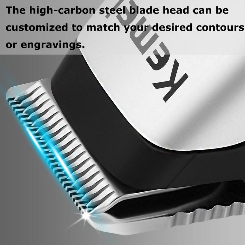 KEMEI Mini Hair Trimmer Compact, Portable Cordless Clipper for Men