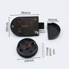 PINGPINGXIE Door Lock Indicator Vacant Occupied Bathroom Lock Zinc Alloy