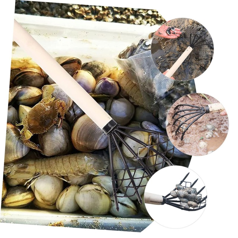 MERRYHAPY 2pcs Clam Rake Dig Seafood Accessories Dig Seafood Tool