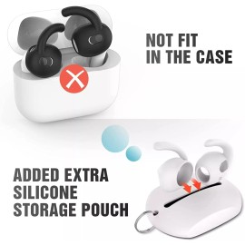 airpods 3 3 Pairs AirPods 3rd Generation Ear Hooks Anti Slip Covers (Black, White, Clear)