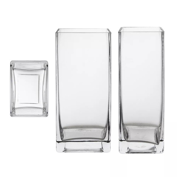 Mega Vases - 3" x 4" x 9" Block Glass