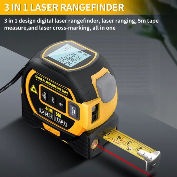 3 In 1 Laser Tape Measure Digital Tape Measure High