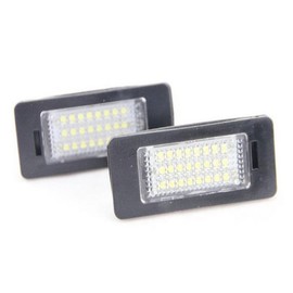 GOFORJUMP 24-SMD LED License Plate Light for VW for G/olf 6 Cars for G/olf 7 Cars for G/olf Plus for J/etta 6 for P/assat B7 Wagon for S/haran 2 Touran 2 for T/ouareg 2