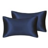 Luxury Silky Satin Pillowcases 2 Pack for Hair and Skin,