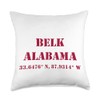 Belk Alabama Coordinates Souvenir Throw Pillow