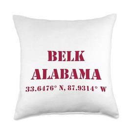 Belk Alabama Coordinates Souvenir Throw Pillow