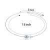 Alphm S925 Sterling Silver Choker Short Dainty Adjustable Evil Eye