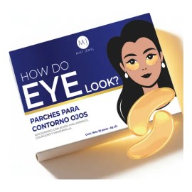 MIST JEWEL Parches para contorno de ojos anti-ojeras con Ácido hialurónico y Colágeno | Paquete de 25 pares de parches antienvejecimiento (Eye patches