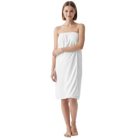 APPEARUS Women's Spa Wrap - Lightweight Stretch Terry Spa Bath Shower Body Wrap with Hook & Loop Fastener