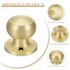 PATIKIL 4 Pcs Dummy Door Handles Round Stainless Steel Knobs