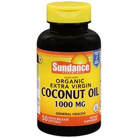Sundance Organic Coconut Oil 1000 MG, 50 Quick Release Softgels (2)