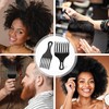 2 Pcs Afro Comb for Curly Hair, Plastic Wide Teeth