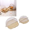 2Pcs Food Serving Tent Basket Fly Skeeter Insect Resistant Bamboo