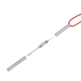 iBasingo Portable Mini Titanium Toothpicks Holder Ear Wax Removal Personal Care Tools Outdoor Multifunctional Tools Only 6g Ti9008O