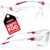 NoCry Clear Safety Glasses for Women with Adjustable Frames —