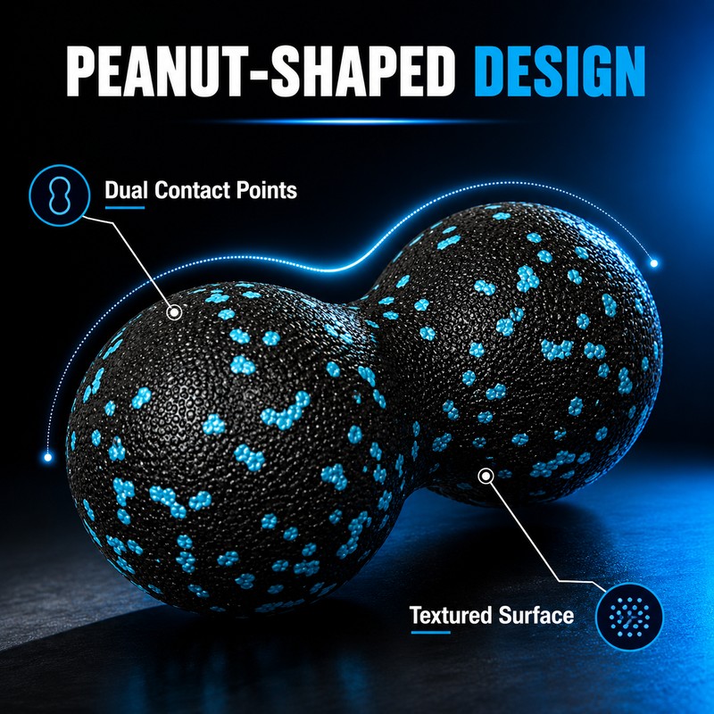 Peanut Massage Ball for Targeted Body Massage – High-Density EPP