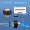 Jingzan 2 Pack Brass Water Inlet Fitting for Pressure Washer