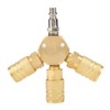 Quick coupling Air Gas Pneumatic T Shape Three Way Tee