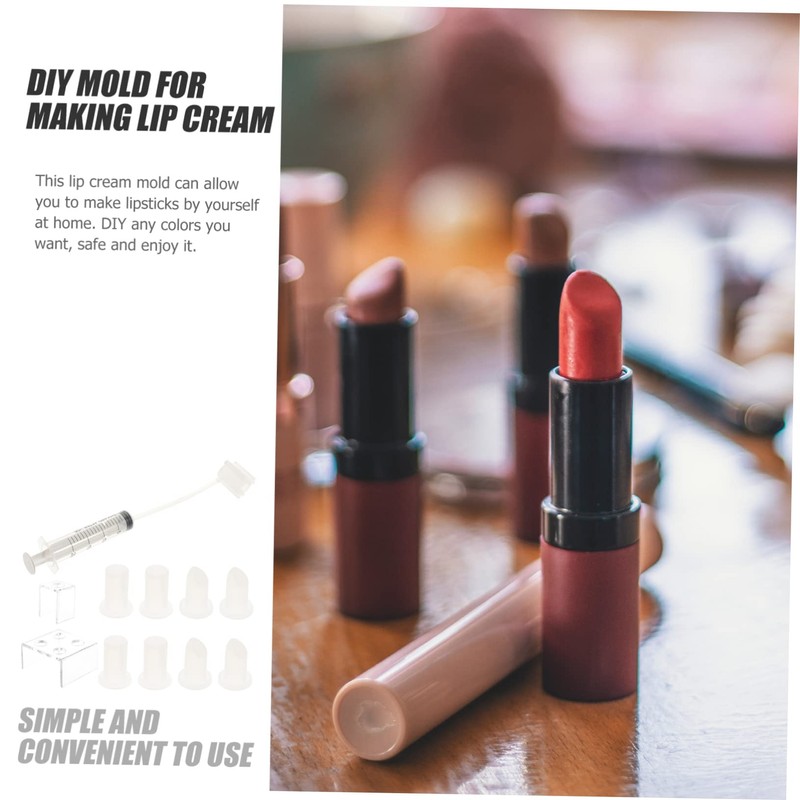 ABOOFAN 3 Sets Homemade Lipstick Kit Women's Lipstick Mold Lip
