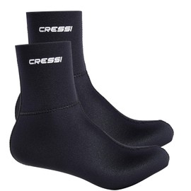 Cressi Neoprene Resilient Ultra Stretch Diving Socks - Black, X-Large