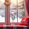 BESPORTBLE 25CM Christmas Nutcracker Soldier, Pink Wooden Nutcracker Figure, Nutcracker
