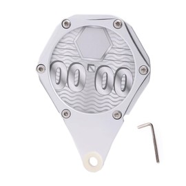 Tax Disc Permit Holder for Motorcycle - Hexagonal Tax Disc Plate - Aluminum Bracket with Wrench, Card Hanger Label Holder for ATV Motorcycle Moped