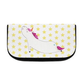 Mr & Mrs Panda Cosmetic Bag Yoga – 100% Handmade in North Germany Unicorn Unicorn, Unicorn in Funny Relaxation, Yoga Exercise Yoga Mat Gym Yoga Namaste Awareness Cute Cosmetic Bag, Cosmetic Bag, Pouch, Cosmetic, Wash Bag, Pencil Case, Pencil Case, Cosmet